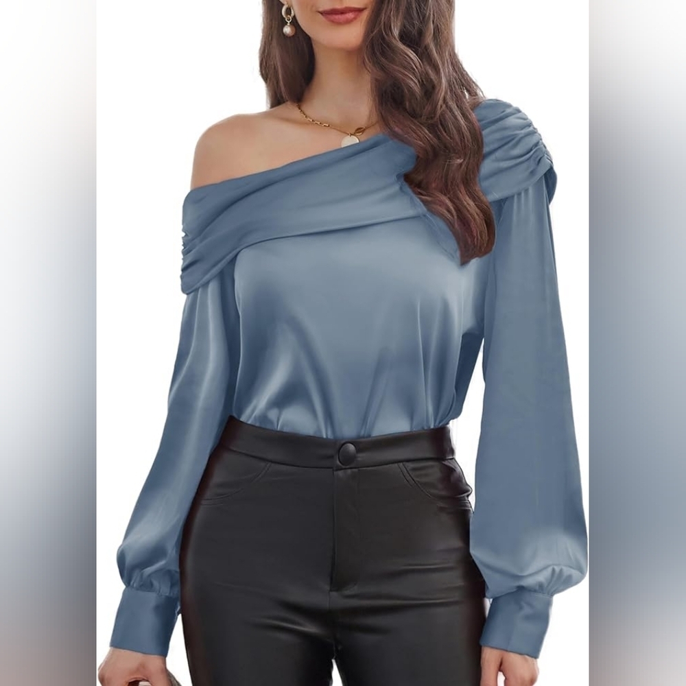 GRACE KARIN Off The Shoulder Blouse Elegant - Picture 3 of 6